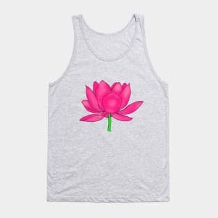 Pink Lotus Blossom Tank Top